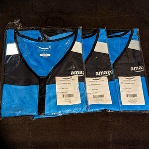 Three 4XL - 5XL Amazon NEW (3 in all) Flex Vests 4x 5x Delivery Driver Vest New